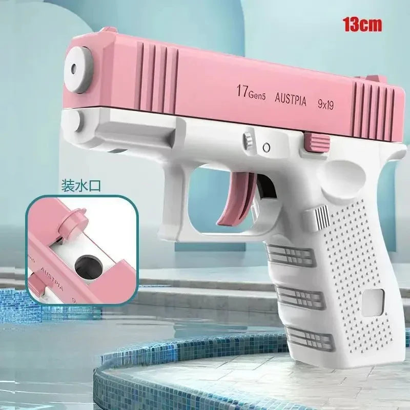 Summer Water Gun Non Electric Pistol High-Pressure Full Automatic Shooting Water Beach Toy Gun Game for Kid Children Best Gift